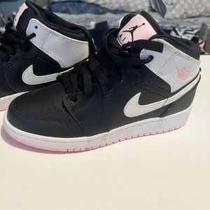 Air Jordan 1 Mid GS Arctic Punch Pink Black Sz 4